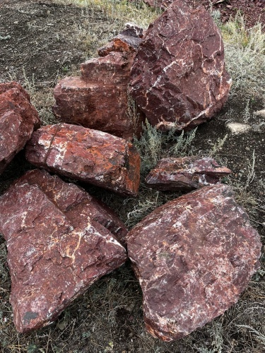 Ландшафтные глыбы красно-фиолетовые 200-1000 килограмм купить в Республике Бурятия