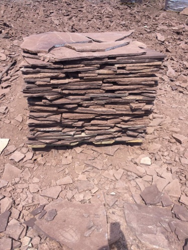 Плитняк лемезит бордовый для цоколя 1,5-2 см купить в Республике Бурятия