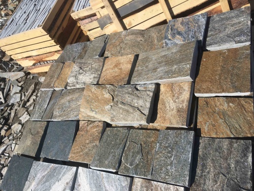 Плитка пилёная златолит Уральский для цоколя, отмостки купить в Республике Бурятия