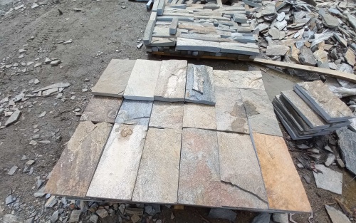 Плитка пилёная златолит Уральский для цоколя, отмостки купить в Республике Бурятия