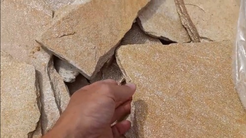 Плитняк златолит жёлтый золотистый для отмостки купить в Республике Бурятия