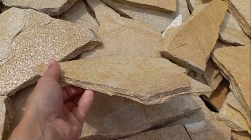 Плитняк златолит жёлтый для цоколя купить в Республике Бурятия