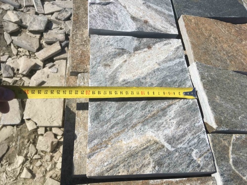 Плитка пилёная златолит Уральский для цоколя, отмостки купить в Республике Бурятия