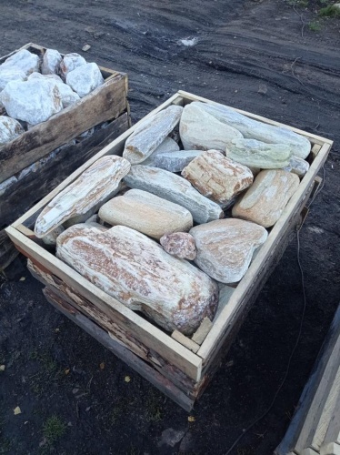 Златолит жёлтый, жёлто-зелёный глыбки и валуны для ланшафтного дизайна купить в Республике Бурятия