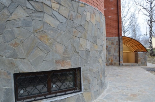 Плитняк златолит Уральский для цоколя, отмостки купить в Республике Бурятия